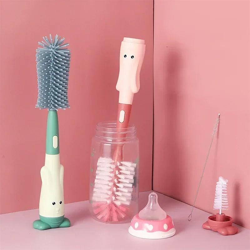 Simple Baby Bottle Cleaning Brush Set - Luxicro