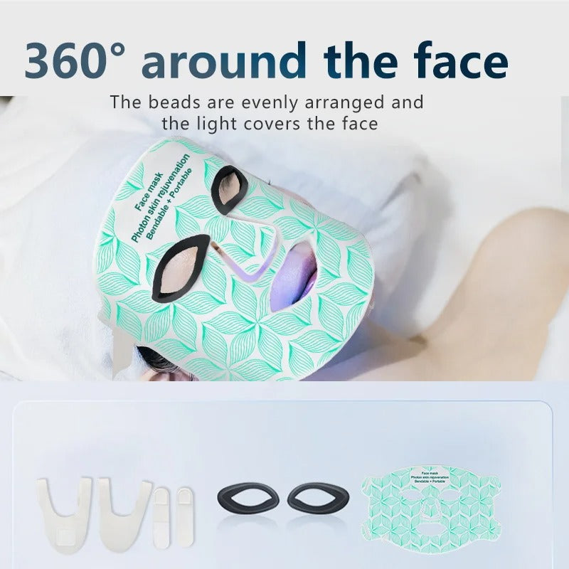Advanced LED Face Mask for Skin Rejuvenation Therapy