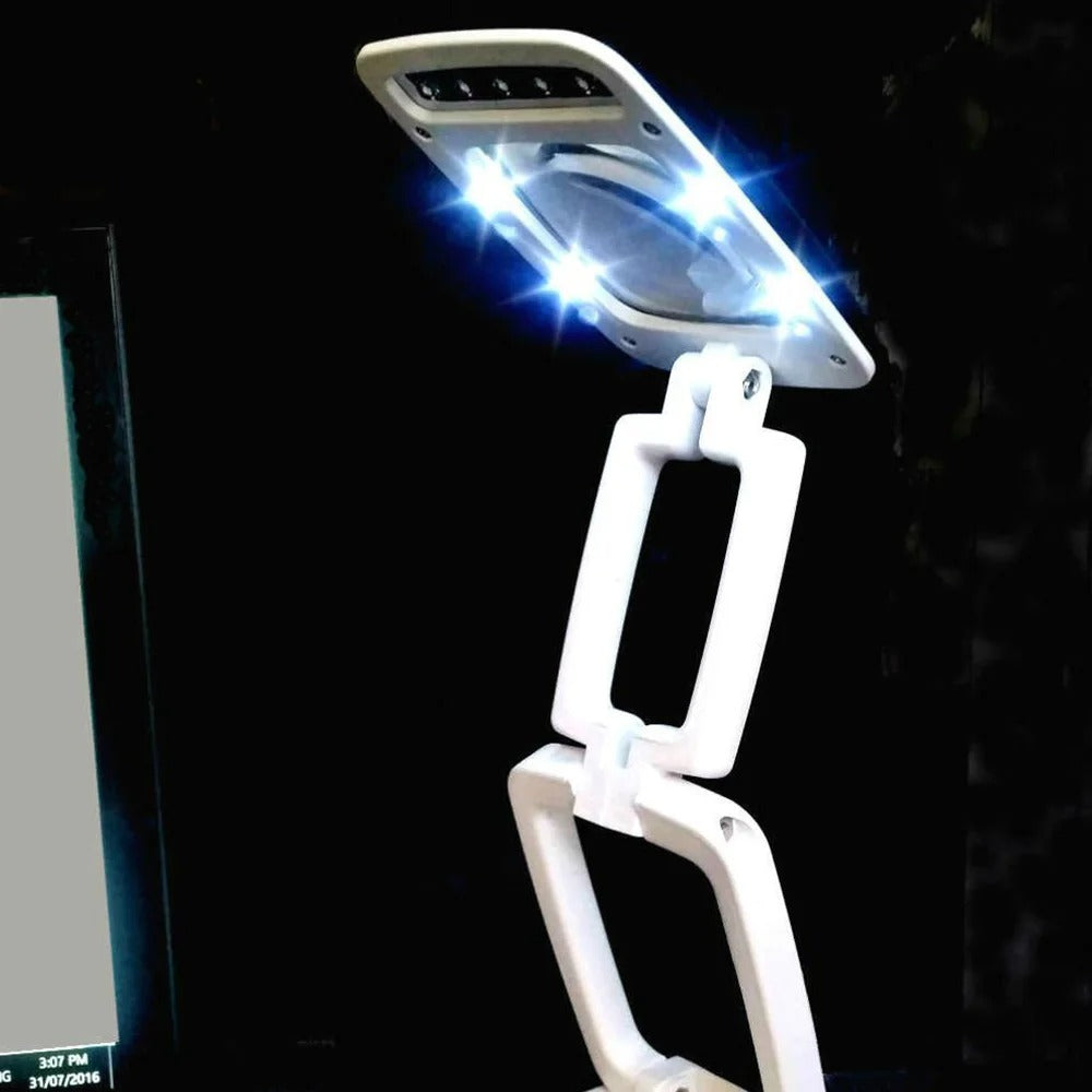 Big LED Magnifier with Flexible Arm