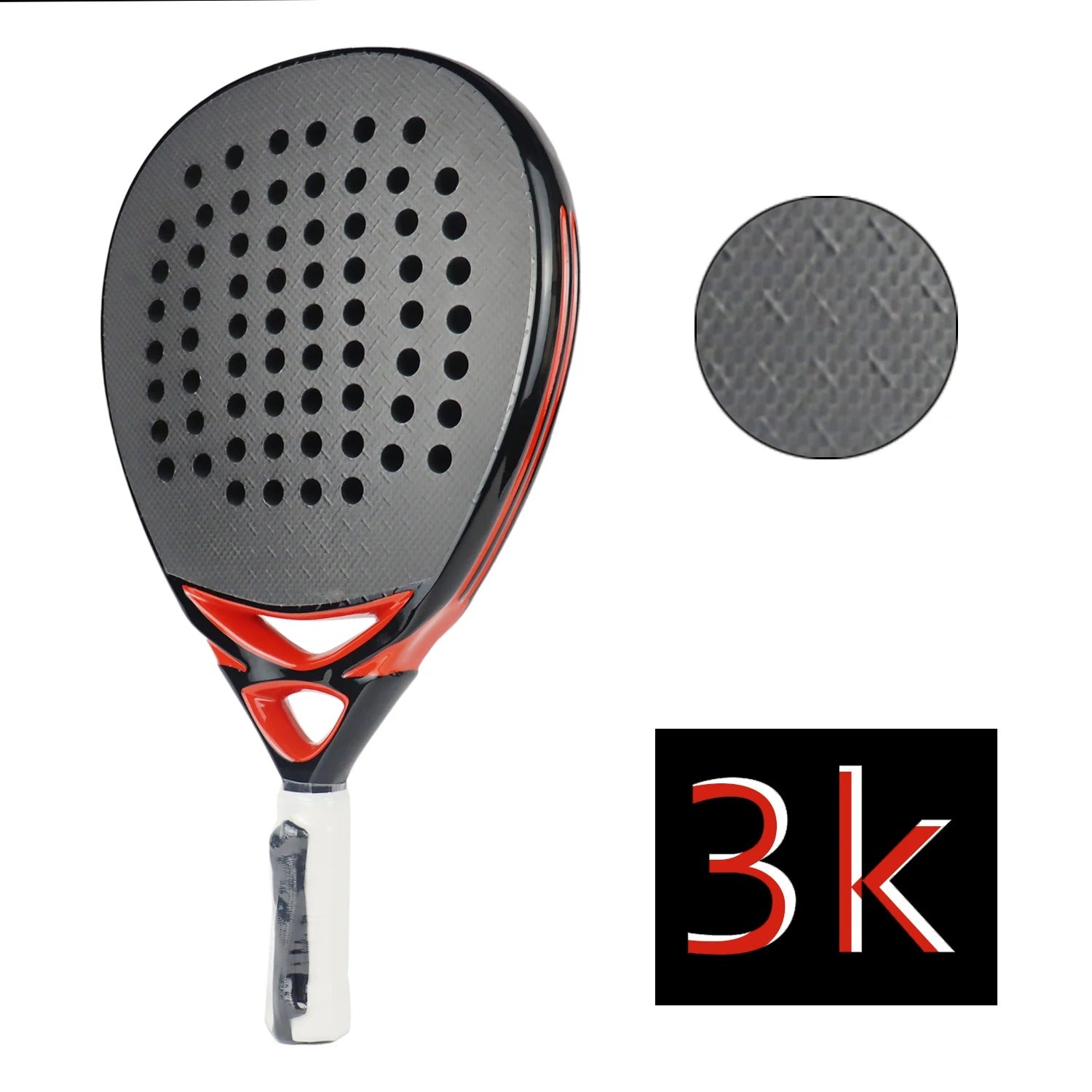 Lightweight Carbon Padel Racket with Cushion Core - Luxicro