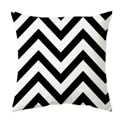 Stylish Graphic Print Pillow Cover