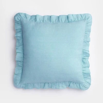 Delicate Gathered Cotton Pillow Case
