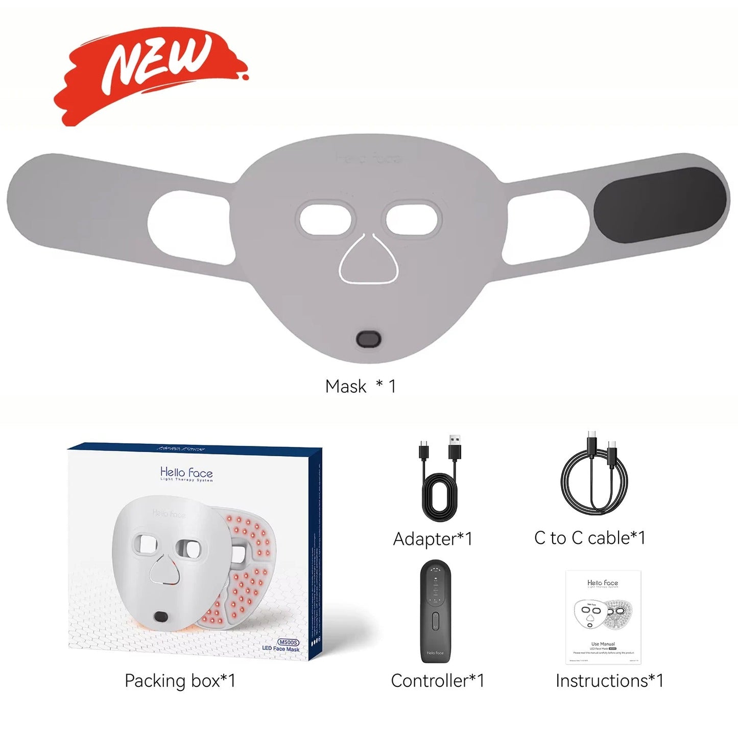 Lightweight Anti-Aging LED Face Mask
