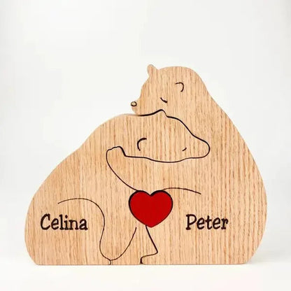 Personalized Bear Family Decoration Figurine