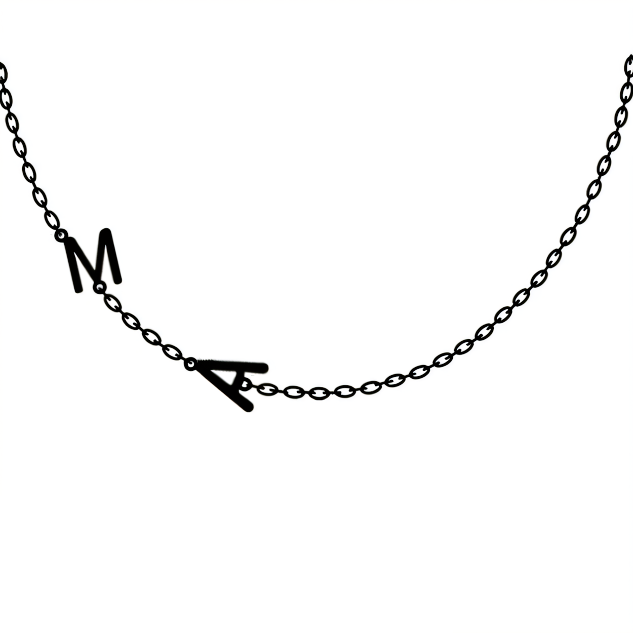 Personalized Monogram Unique Bar Necklace