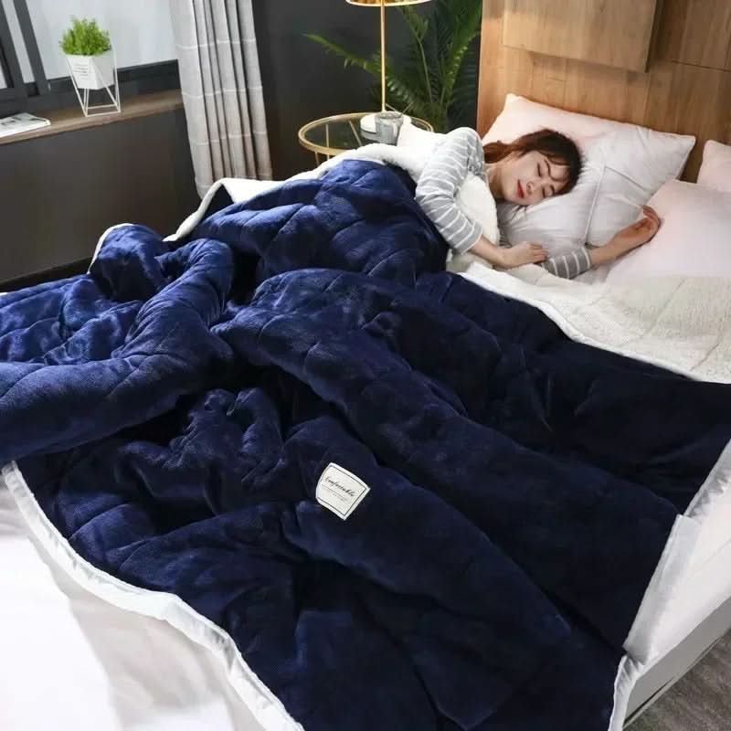 Cozy Fleece Blanket Warm Soft Throw for Winter Nights