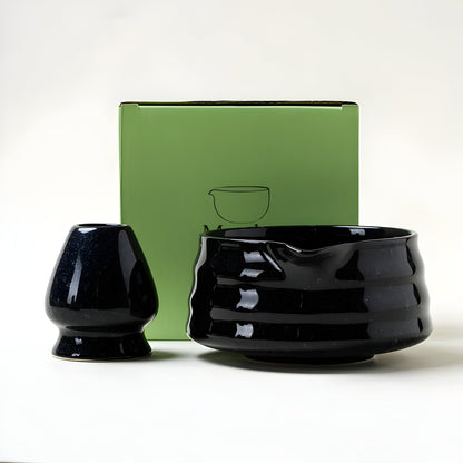Tranquil Green Tea Ceramic Mug Set