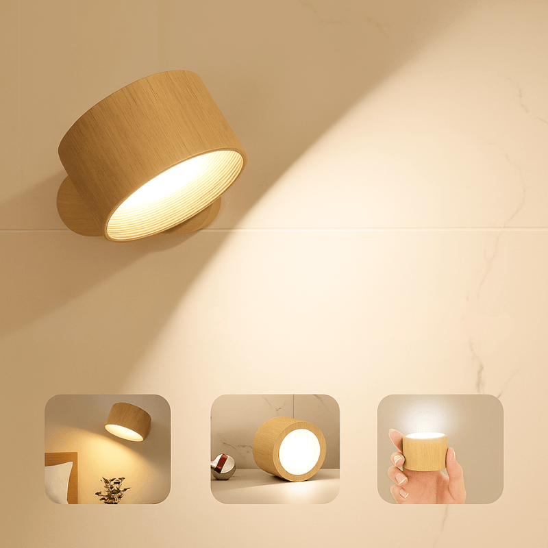 Slim Rechargeable LED Wall Light with Remote