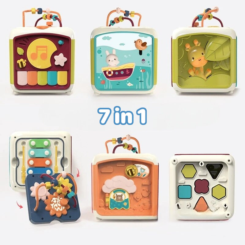 Educational 7-in-1 Kids Learning Cube Toy