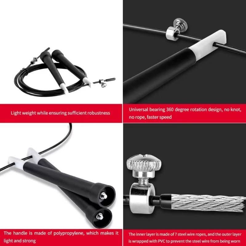 Premium Adjustable Speed Jump Rope for Fitness Training