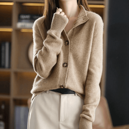 Cozy Ladies Crew Neck Knit Sweater