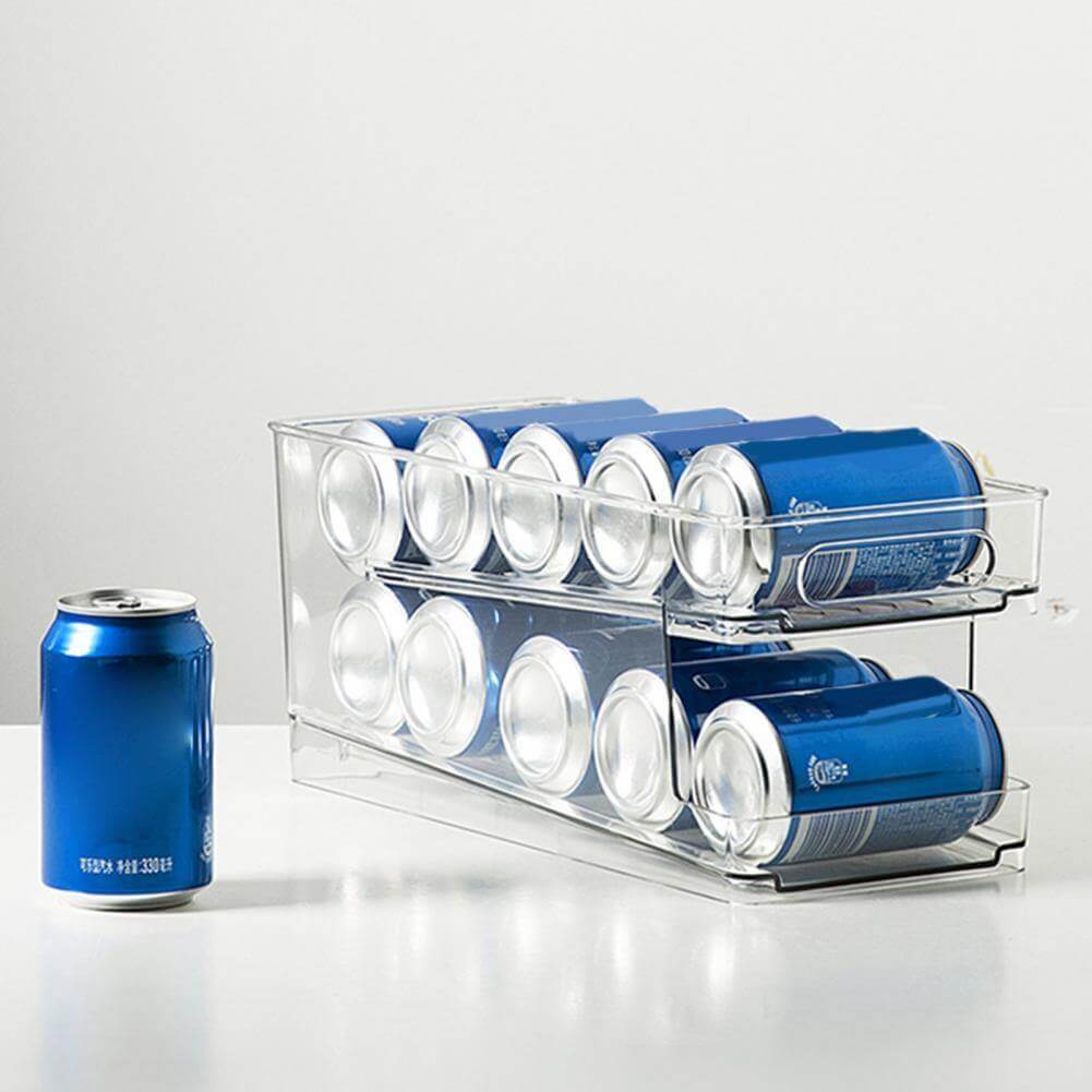 Refrigerator Organizer Can Storage Rack Dispenser - Luxicro