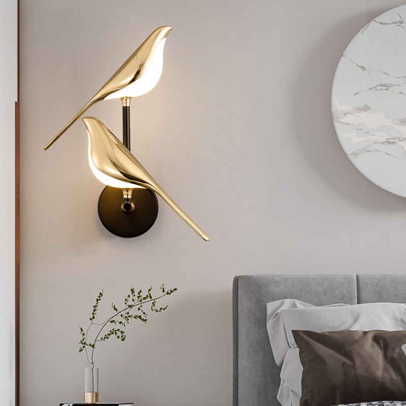 Stylish Bird Design LED Wall Lamp