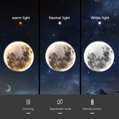 Glowing Moon Globe Night Light for Wall or Ceiling