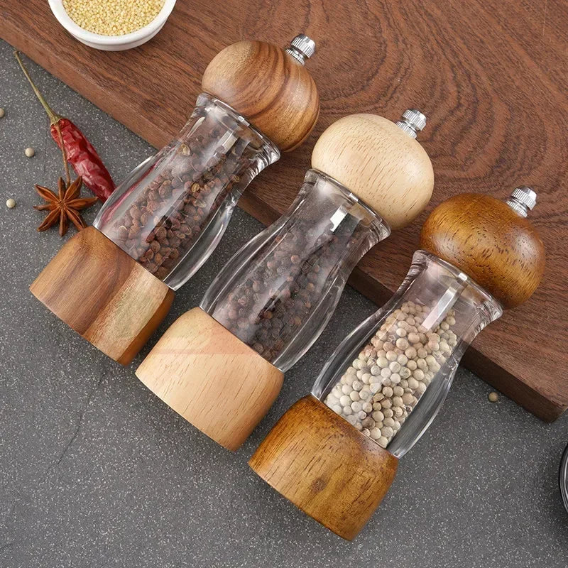 Classic Manual Salt Pepper Mill Set