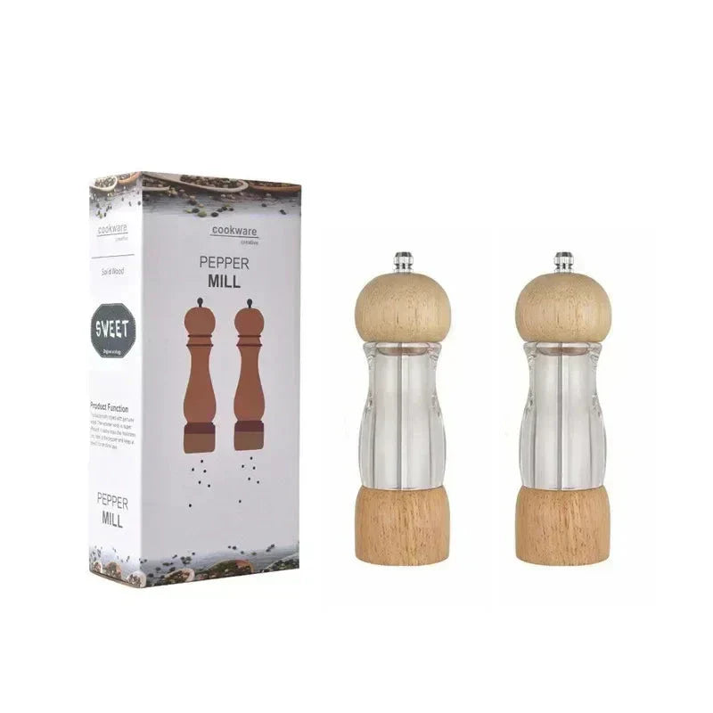 Classic Manual Salt Pepper Mill Set