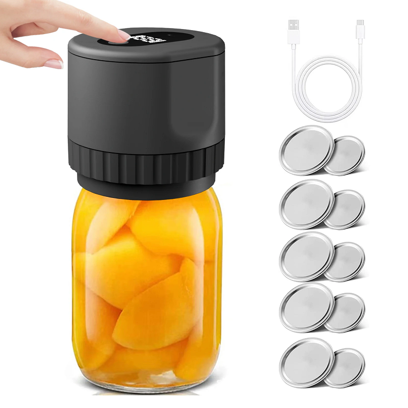 Automatic Food Saver Mason Jar Sealer with LED Screen