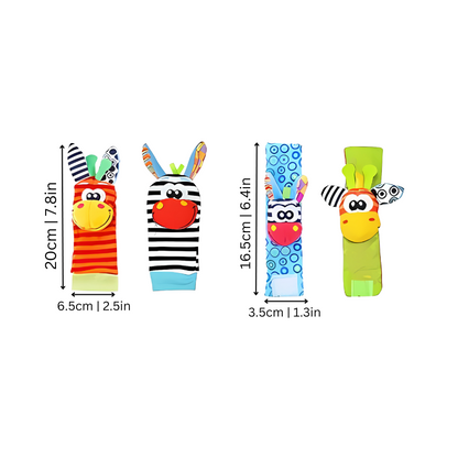 Colorful Baby Toy Set and Cute Socks