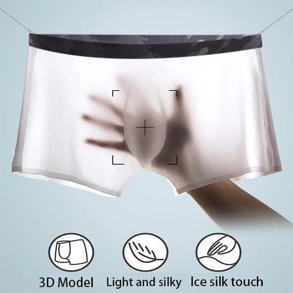Cool Breathable Men's Silk Boxers