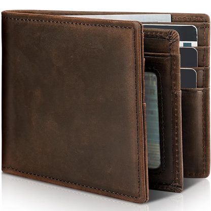 Men's Classic Real Leather RFID Secure Wallet - Luxicro