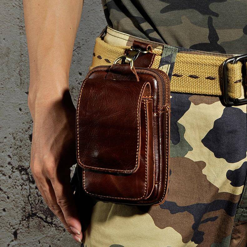 Premium Leather Belt Bag for Men