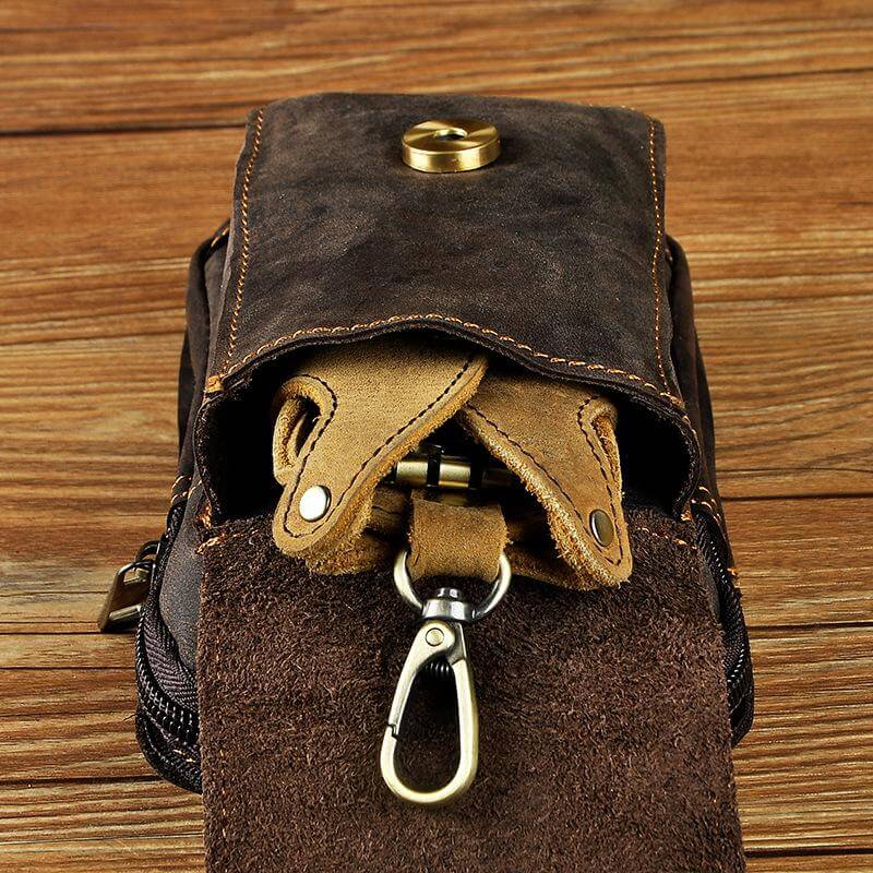Premium Leather Belt Bag for Men