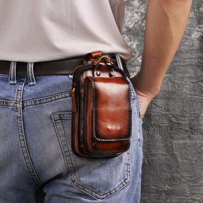 Premium Leather Belt Bag for Men