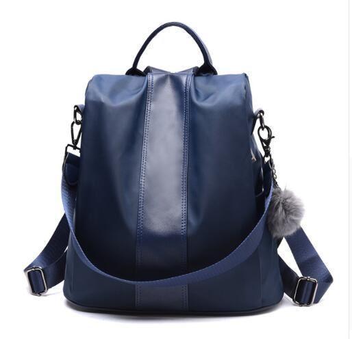Secure Ladies Leather Travel Backpack