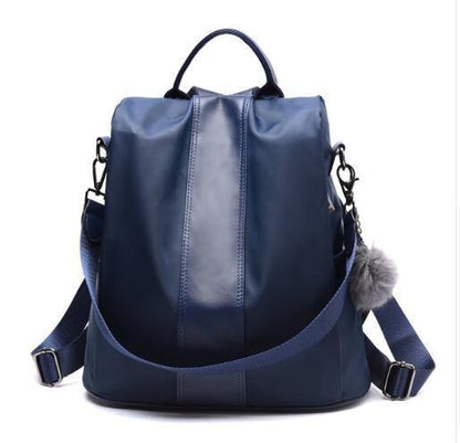 Secure Ladies Leather Travel Backpack