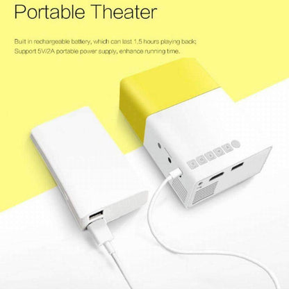 Portable Small Home Theater Projector - Luxicro