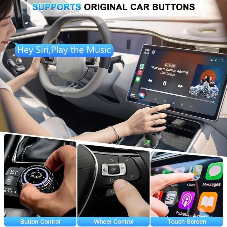 Compact iPhone CarPlay USB Adapter