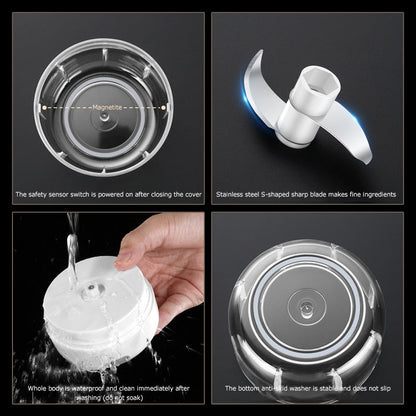 Compact Automatic Mini Food Processor