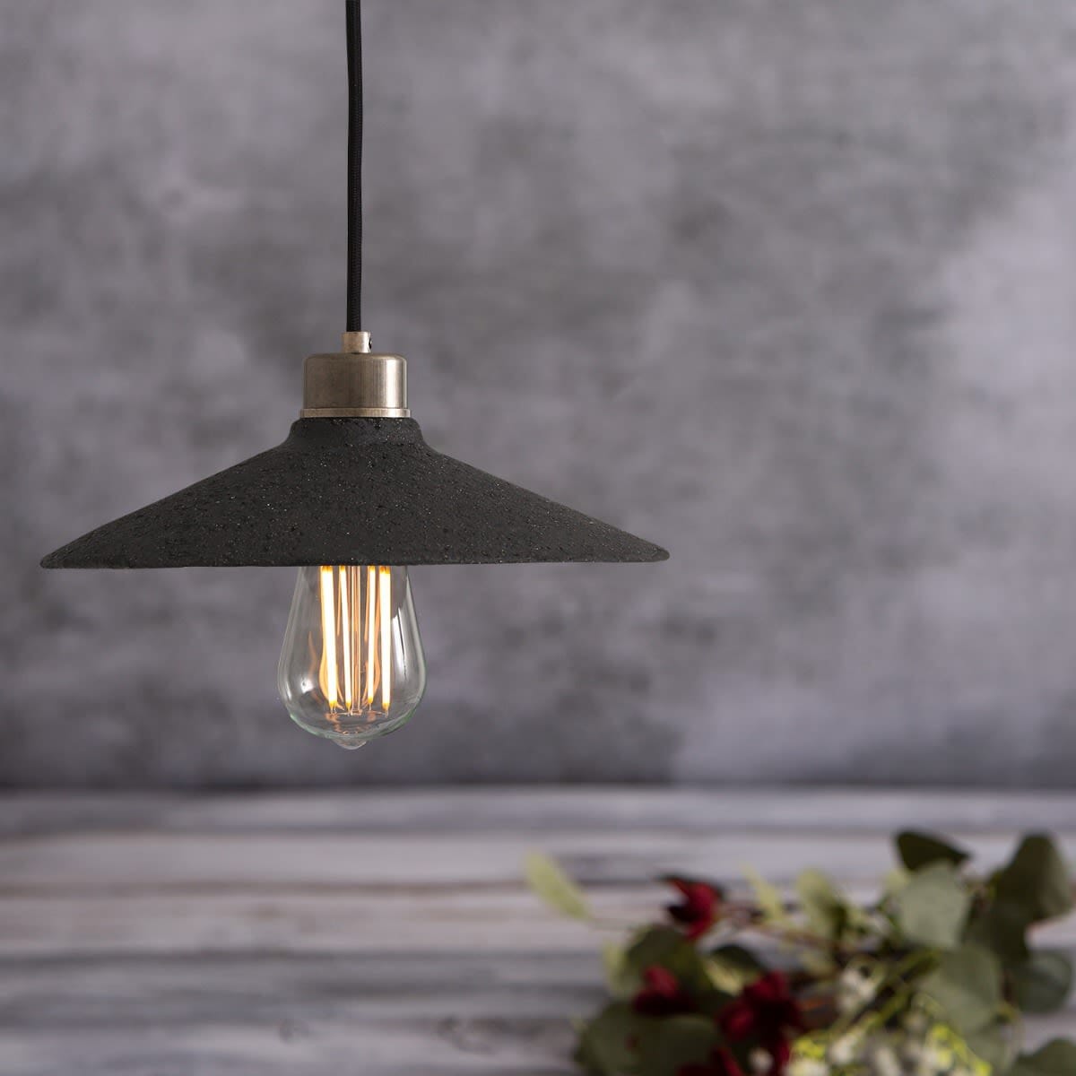 Natural Earthy Ceramic Hanging Light 28cm