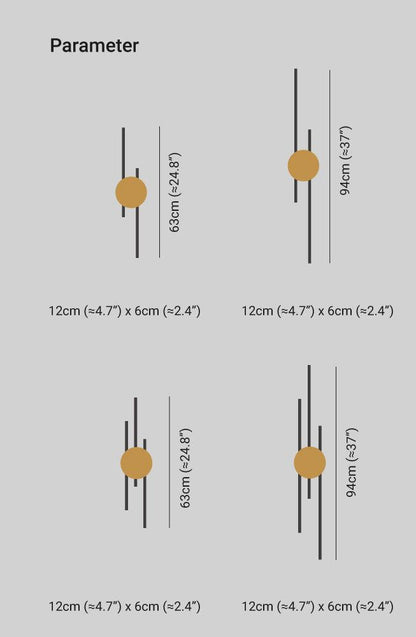 Contemporary Metal LED Wall Lamp - Luxicro