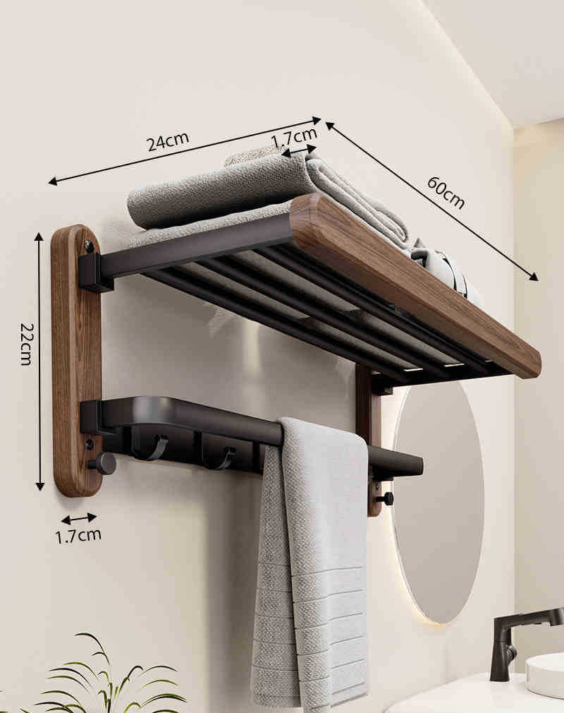 Sleek Wall Mounted Towel Holder