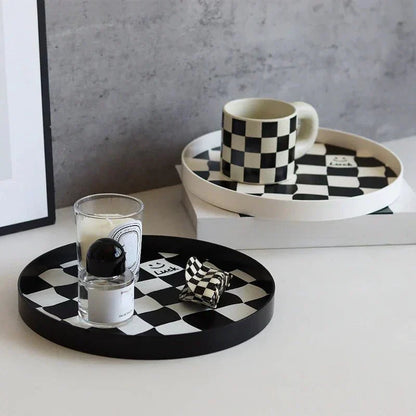 Compact Wooden Chess Storage Tray