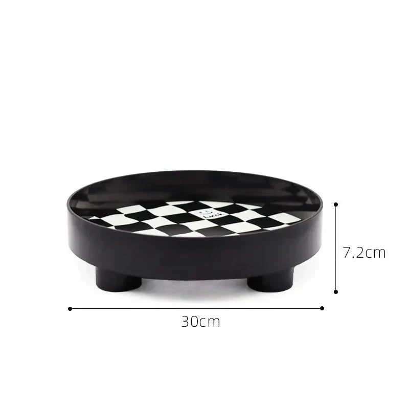 Compact Wooden Chess Storage Tray