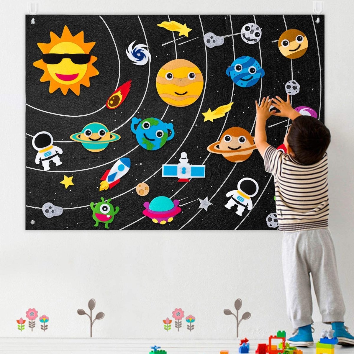 Colorful Interactive Kids Felt Play Board
