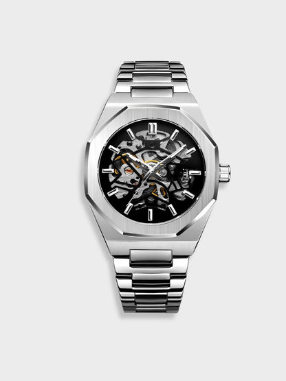 Luxury Automatic Men's Leather Watch - Luxicro