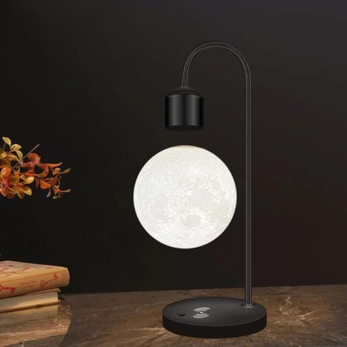 Floating Glow Moon Lamp Wireless Charger