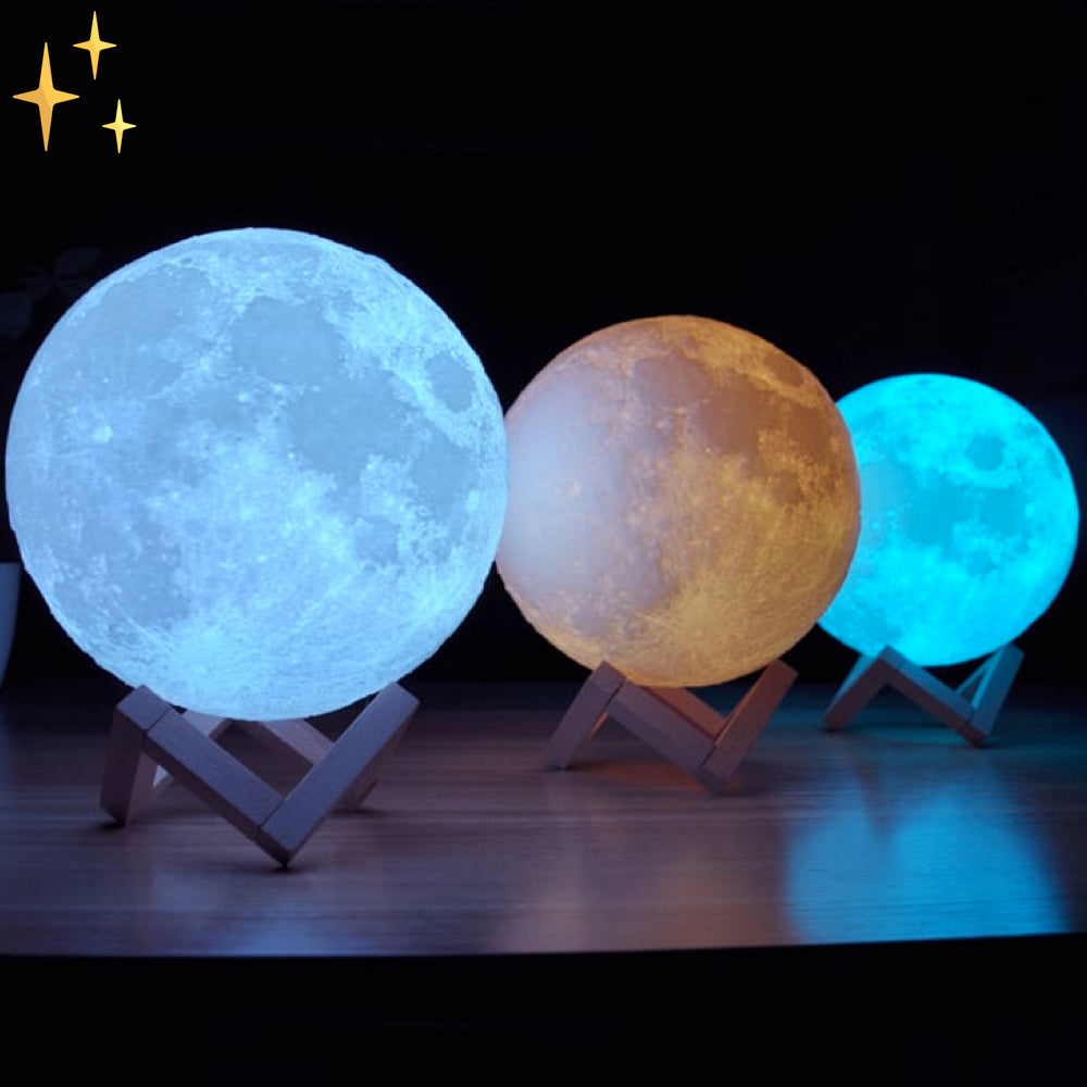 Bright LED Moon Table Lamp with Remote Control