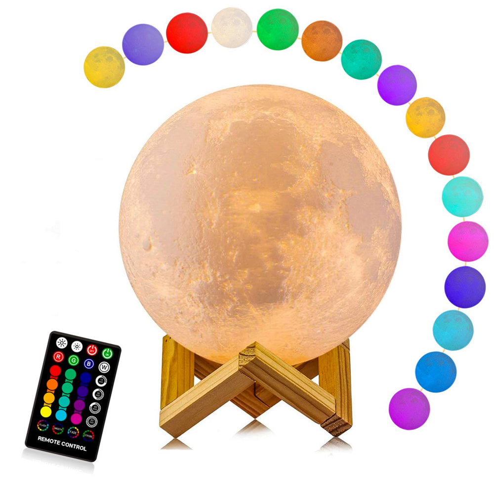 Bright LED Moon Table Lamp with Remote Control
