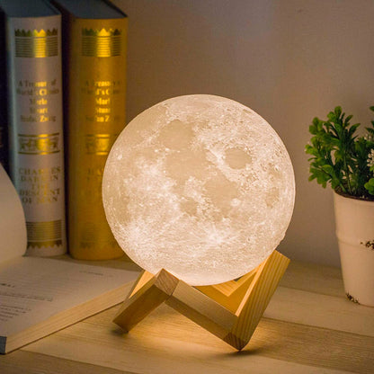 Bright LED Moon Table Lamp with Remote Control