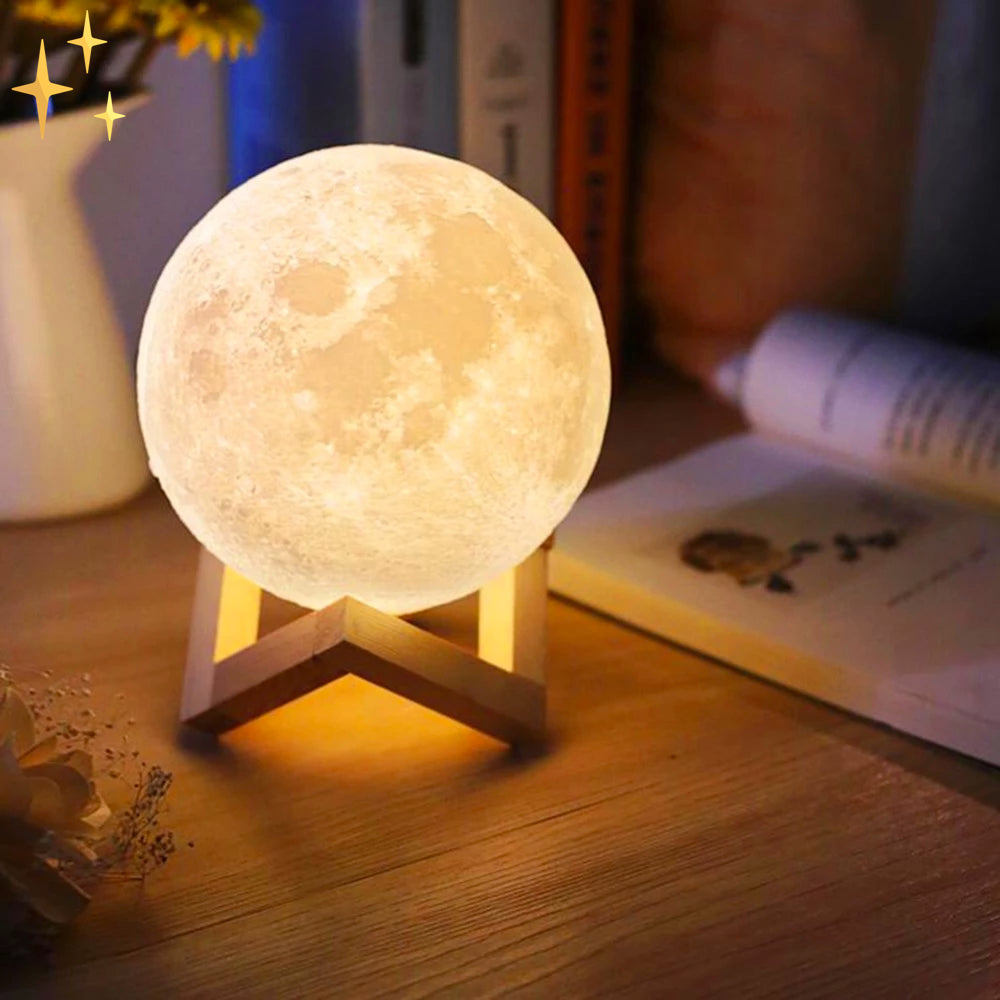 Bright LED Moon Table Lamp with Remote Control