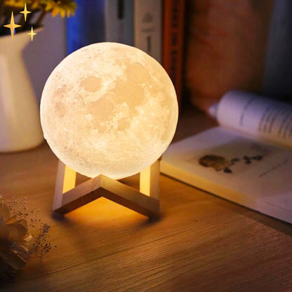 Bright LED Moon Table Lamp with Remote Control