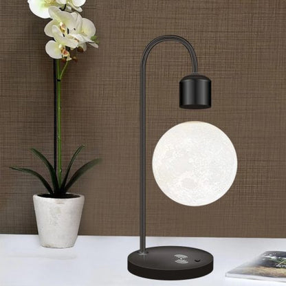 Floating Glow Moon Lamp Wireless Charger