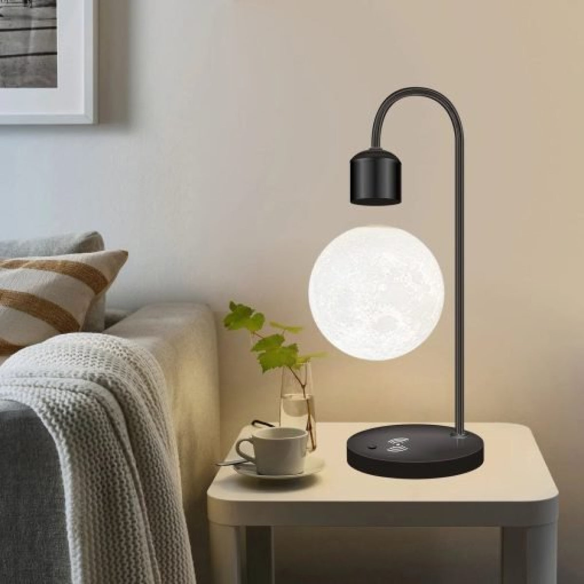 Floating Glow Moon Lamp Wireless Charger