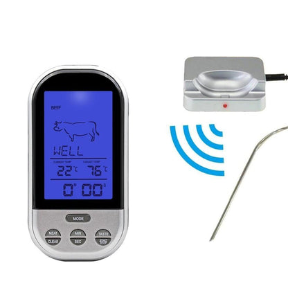 Accurate Remote Oven Thermometer with Countdown Timer