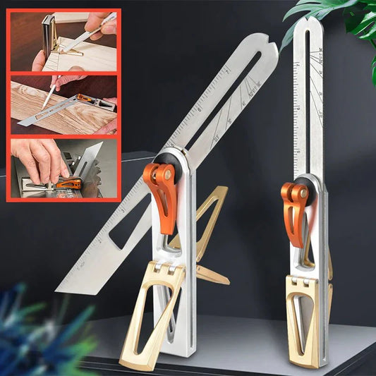 Accurate Stainless Steel Woodworking Square Ruler - Luxicro