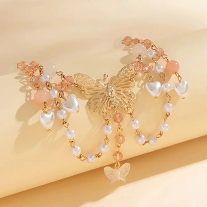 Fashionable Double Heart Chain Choker Necklace